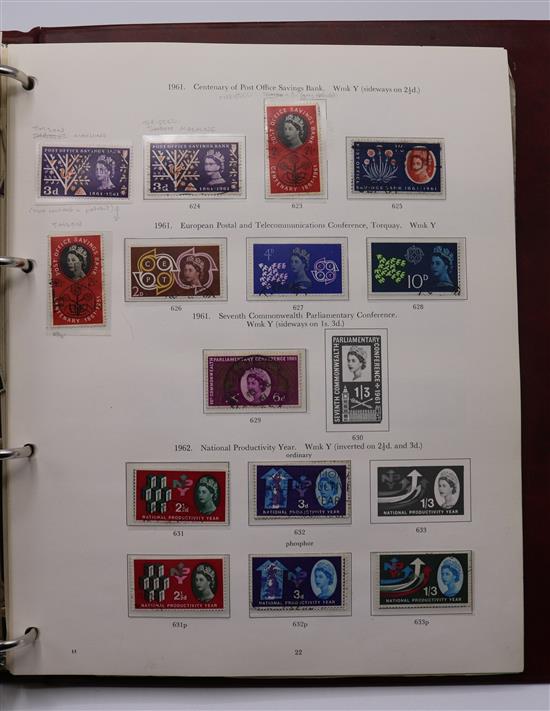 STAMPS, 1841 Penny Reds (6); 2d Blue (3), Penny Black surface-printed, plates Penny Reds to 220; EVII - QEII inc hi-vals (one album)